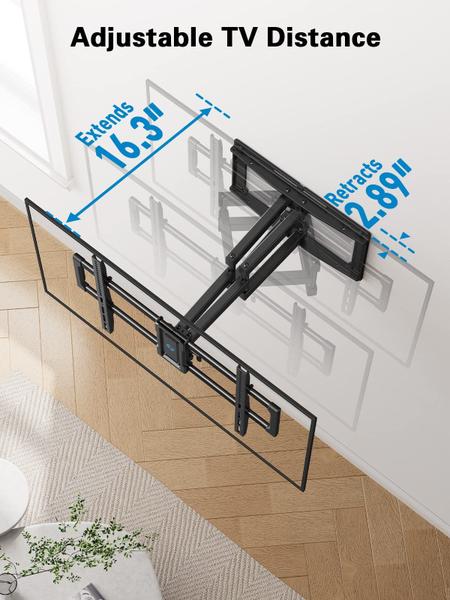 Imagem de Suporte de Parede para TV Pipishell Full Motion (40-82") - Suporta até 50kg