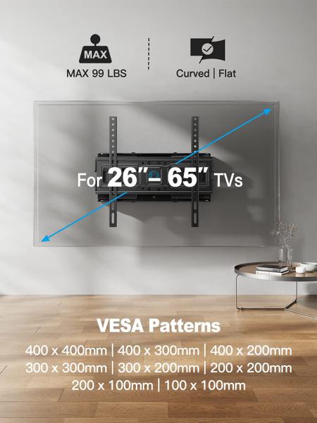 Imagem de Suporte de parede para TV Pipishell para TVs LED LCD OLED 4K de 26-65"