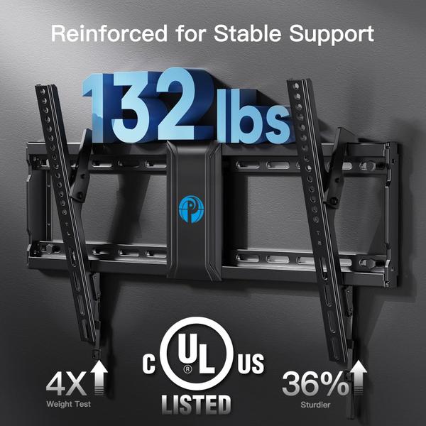 Imagem de Suporte de parede para TV Pipishell Tilting para TVs de 37 a 82 polegadas