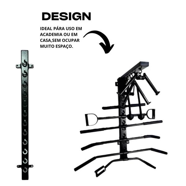 Imagem de Suporte de Parede Puxadores Crossover Academia Expositor