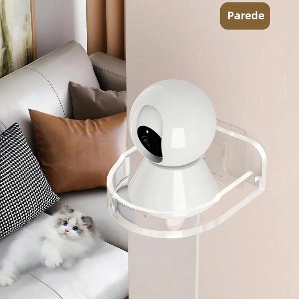 Suporte de Parede Universal para Câmera CCTV - Sem Perfuração - Instalação Fácil e Durável Imagem de Suporte de Parede Universal para Câmera CCTV - Sem Perfuração - Instalação Fácil e Durável