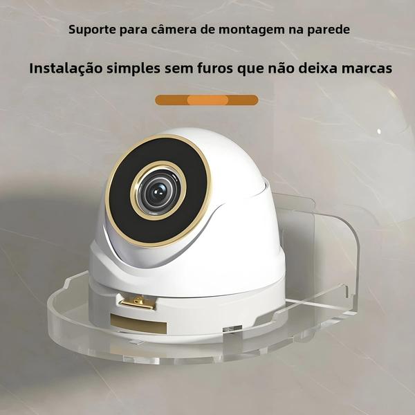 Suporte de Parede Universal para Câmera CCTV - Sem Perfuração - Instalação Fácil e Durável Imagem de Suporte de Parede Universal para Câmera CCTV - Sem Perfuração - Instalação Fácil e Durável