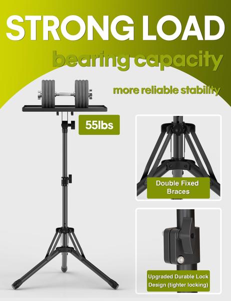 Suporte de projetor, tripé ORWOD, altura ajustável de 66 a 142 cm Imagem de Suporte de projetor, tripé ORWOD, altura ajustável de 66 a 142 cm