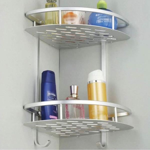 Imagem de Suporte de Shampoo Aluminio Rack de Banheiro Sabonete Prateleiras Parede