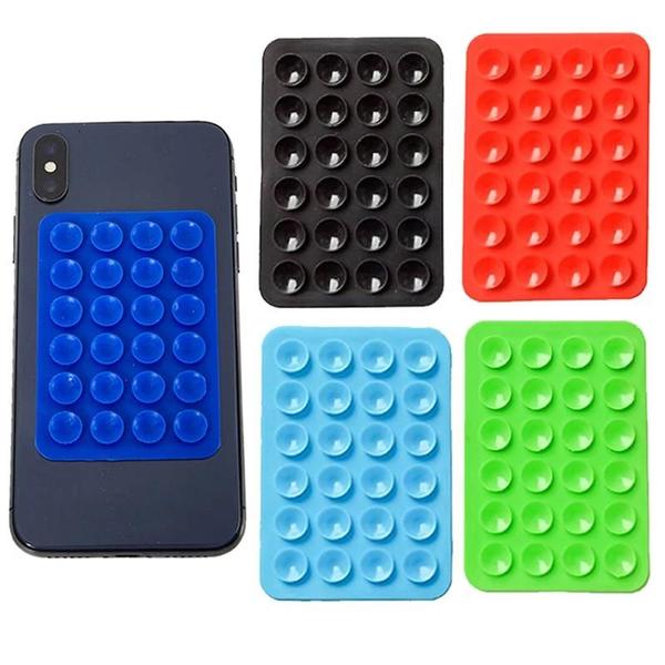 Imagem de Suporte de Sucção de Silicone Dupla Face para Celular - Fixação para Copo e Superfícies