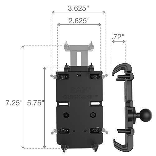 Imagem de Suporte de telefone PowerSports Vehicle Part RAM MOUNTS Quick-Grip XL