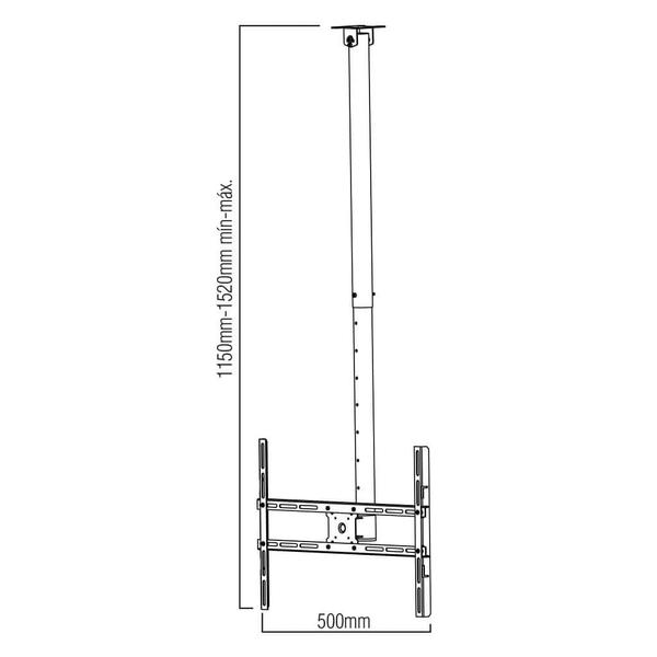 Imagem de Suporte de Teto para TV - Articulado Giros 360 10 - 80