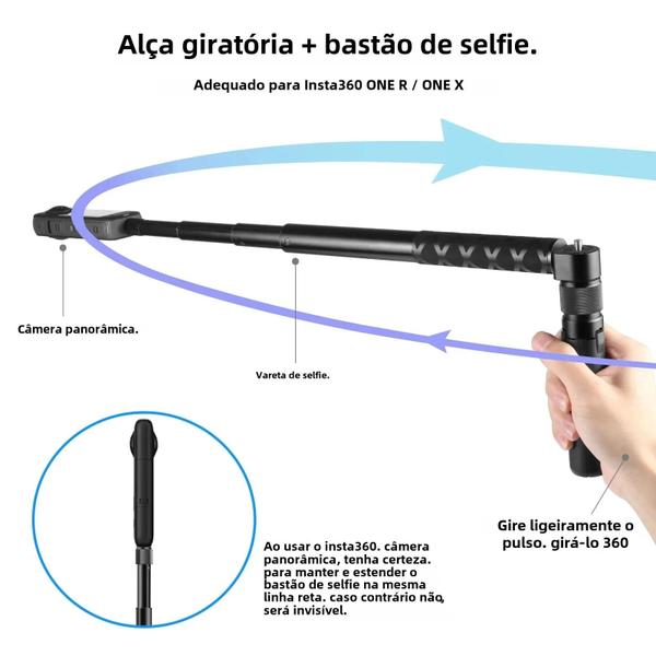 Imagem de Suporte de Tripé de Mesa Universal PULUZ para Câmeras Insta360 X3/X4, DJI e GoPro - com Parafuso 1/4