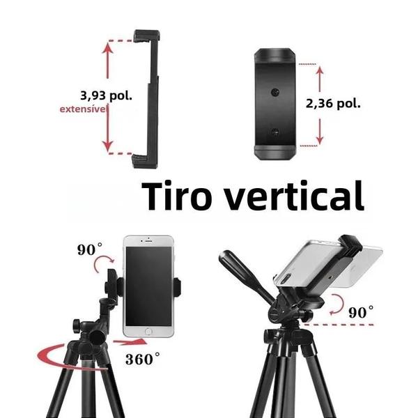 Imagem de Suporte de Tripé Universal de Alumínio - 40 Polegadas para GoPro e Smartphones