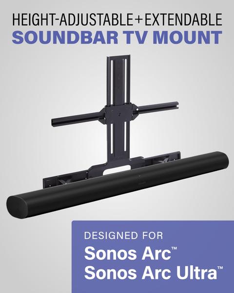 Imagem de Suporte de TV com barra de som Sanus para Sonos Arc e Sonos Arc Ultra