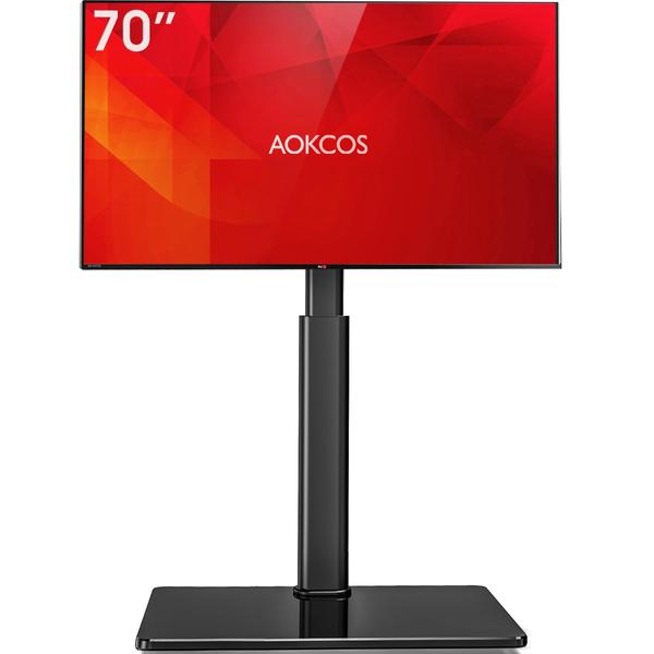 Imagem de Suporte de TV de chão AOKCOS para 32-70 TVs com rotação e inclinação