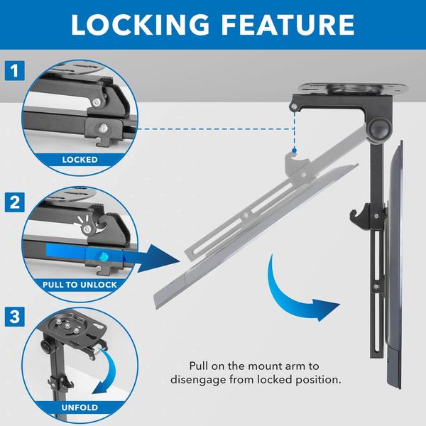 Imagem de Suporte de TV de teto Mount-It! Flip Down 23-55" 20-60 cm 20 kg