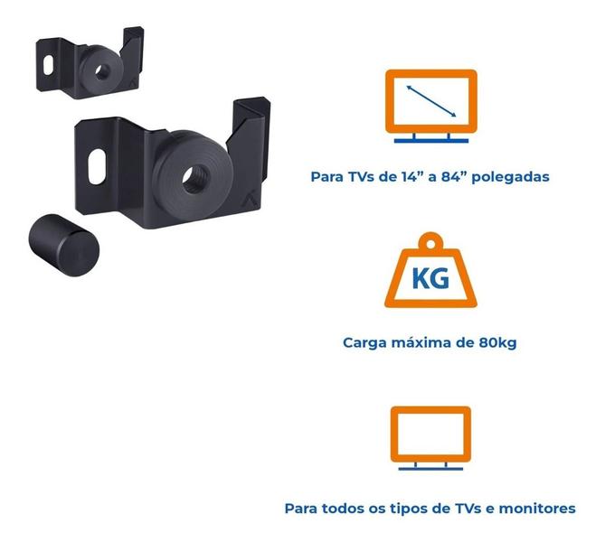 Imagem de Suporte De Tv Led Lcd 14-84 Polegadas Televisão Todas Fixo