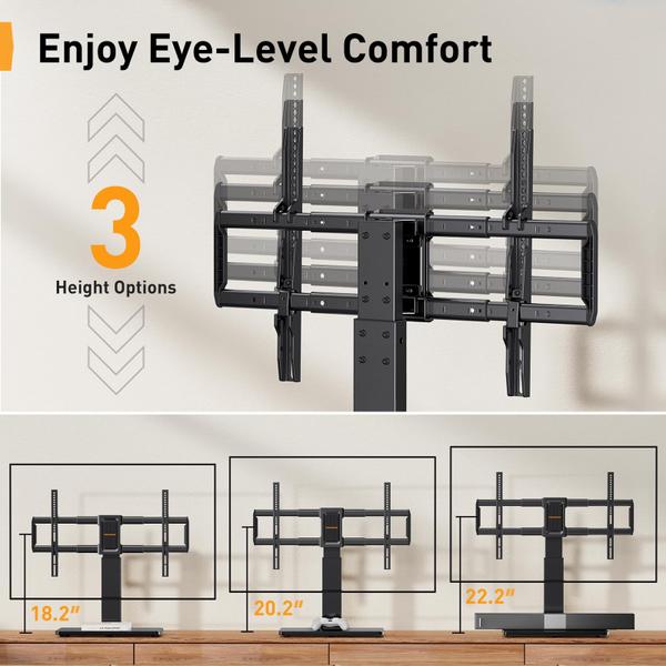 Imagem de Suporte de TV Perlegear Giratório para TVs de 37 a 80 Polegadas (45-56cm VESA)