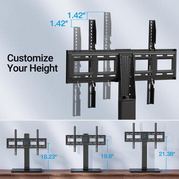 Imagem de Suporte de TV PERLESMITH Universal Swivel para TVs de 37 a 75 polegadas