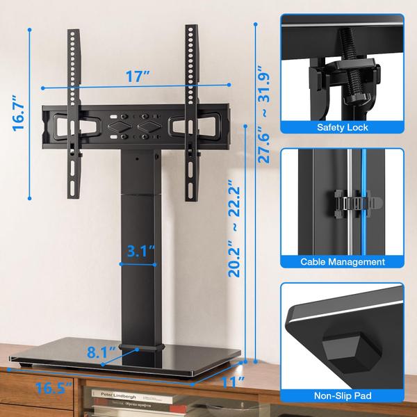 Imagem de Suporte de TV Rfiver Universal Swivel para TV LCD LED de 32-75 polegadas