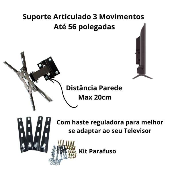 Suporte De Tv Tcl Qled Tv C635 Google Tv 50 55 - Cab Quality Imagem de Suporte De Tv Tcl Qled Tv C635 Google Tv 50 55