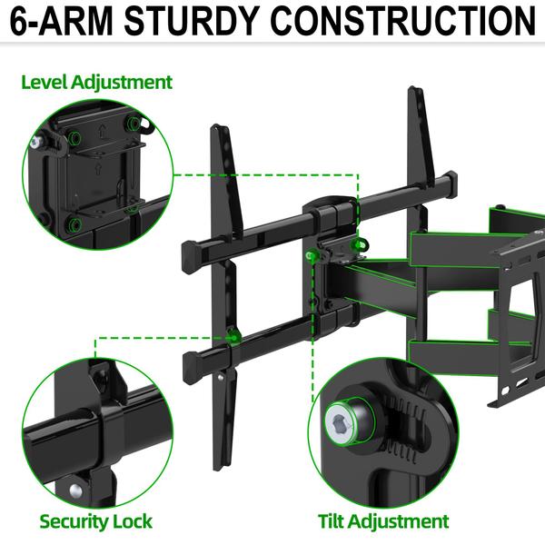 Imagem de Suporte de TV USX MOUNT Full Motion para TV de 37 a 82" de até 60 kg