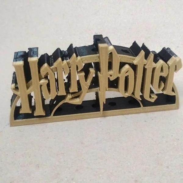 Imagem de Suporte de Varinhas Logo Harry Potter (porta-canetas)