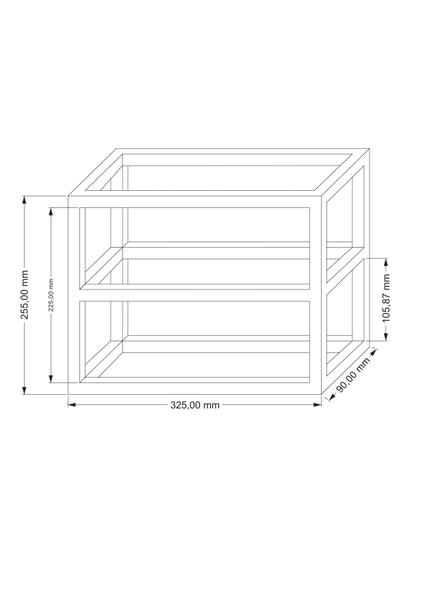 Imagem de Suporte de Vinho Adega de Parede para Garrafas Nicho Industrial