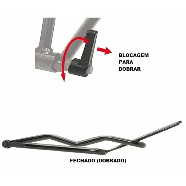 Imagem de Suporte descanso para Bicicleta U-Lix UL-303 preto