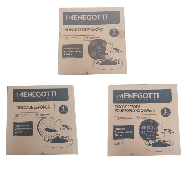 Suporte + disco de esponja e plastico para Desempenadeira - Menegotti Imagem de Suporte + disco de esponja e plastico para Desempenadeira