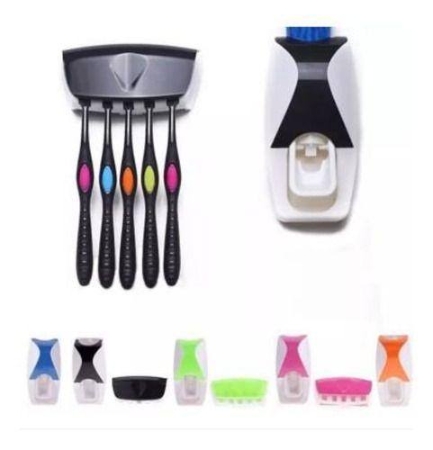 Suporte Dispenser De Pasta De Dente Automático Porta - oem Imagem de Suporte Dispenser De Pasta De Dente Automático Porta