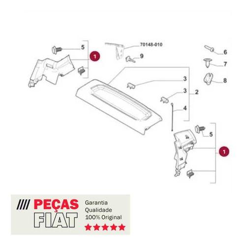 Imagem de Suporte do Bagagito Lado Esquerdo Fiat Mobi 2017-2021 100240046