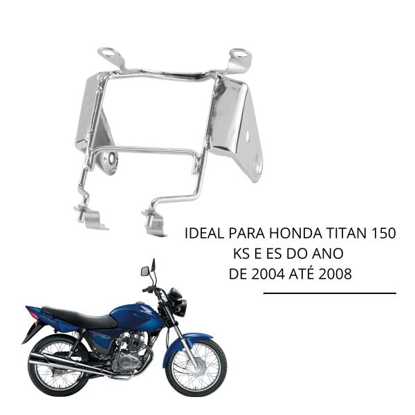 Imagem de Suporte do Farol Aranha Honda Titan 150 2004 2008 Cromada