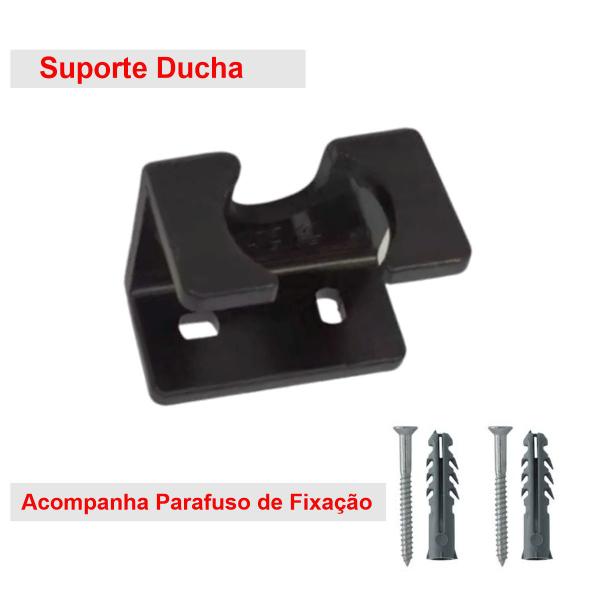 Imagem de Suporte Ducha Manual Higienica Duchinha Cor Preta