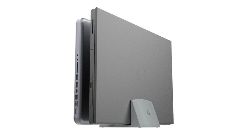 Imagem de Suporte Duplo 2 Notebooks 2,5cm Fechado Laptop Mesa Vertical