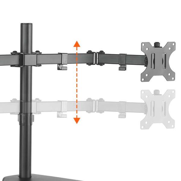 Imagem de Suporte Duplo de Mesa para Monitores ELG, Giratório, Articulado - T1224N