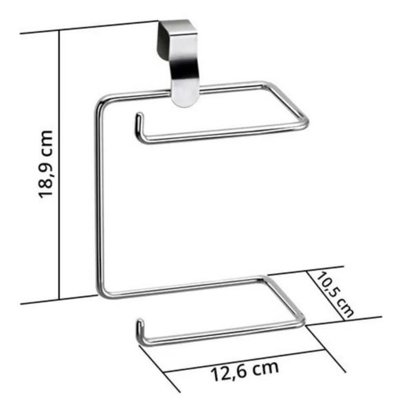 Imagem de Suporte Duplo Para Colocar Papel Higiênico No Banheiro 4142