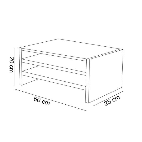 Imagem de Suporte Duplo Para Monitor Em Mdf Branco