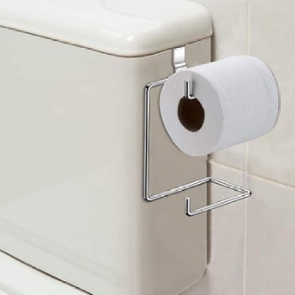 Suporte Duplo Porta Papel Higienico Caixa Acoplada Privada - Inter Imagem de Suporte Duplo Porta Papel Higienico Caixa Acoplada Privada