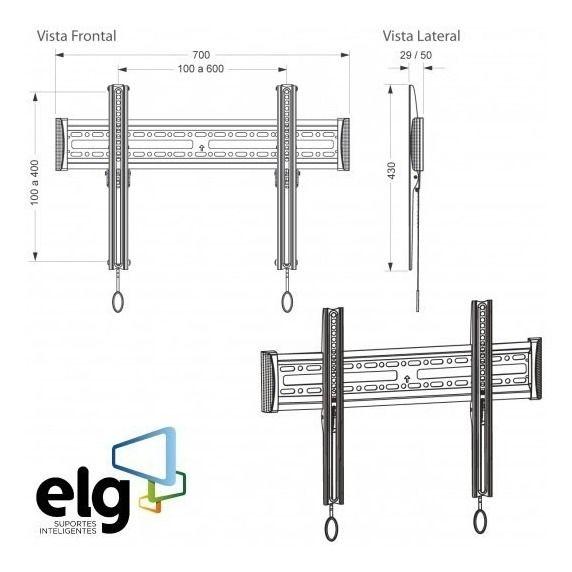 Imagem de Suporte ELG E600 De Parede Para Tv e monitor De 32 Até 75