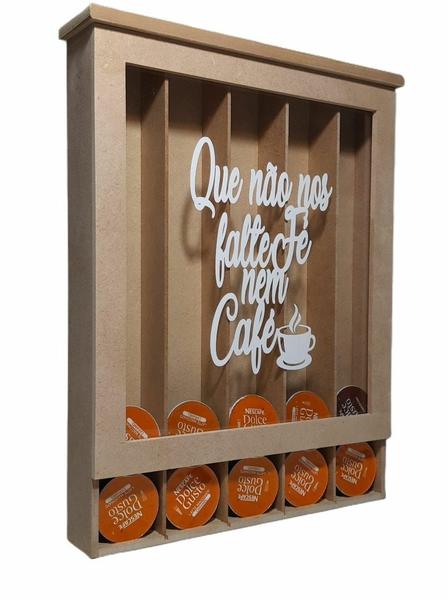 Imagem de Suporte em mdf exclusivo para 35 cápsulas Dolce Gusto - Lindas frases