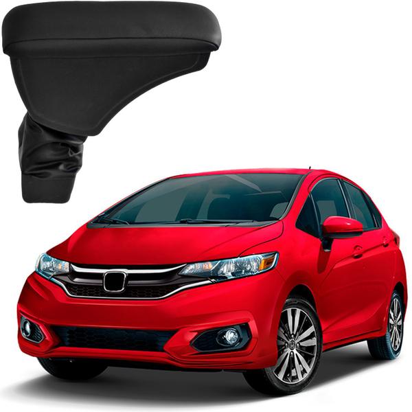 Imagem de Suporte Encosto De Braço Honda Fit 2015-2020 Apoio Porta Objetos Console Central