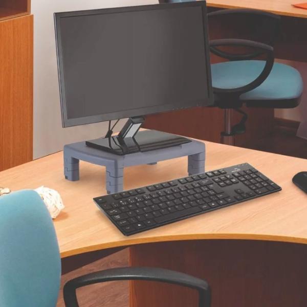 Imagem de Suporte Ergonômico p/ Monitor e Notebook Preto