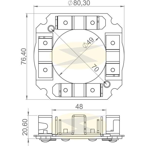 Imagem de Suporte Escova Partida Iskra Valtra 685c / 685f MWM