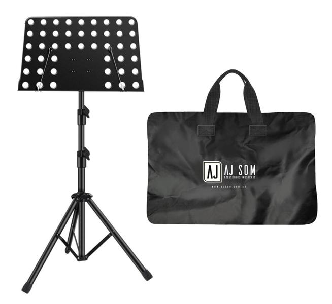 Imagem de Suporte Estante Partitura Metal Maestro Reforçada 41X27 Cm