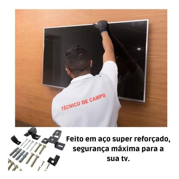 Suporte Estarlich de parede para TV/Monitor de 14" até 100" preto Imagem de Suporte Estarlich de parede para TV/Monitor de 14" até 100" preto