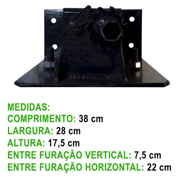 Imagem de Suporte estepe caminhão gm d40 ford f4000 aro 16 8 furos