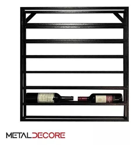 Suporte Estilo Industrial Suspenso Adega Para Garrafas De Vinho Prático e Moderno Design Elegante - METAL DECORE Imagem de Suporte Estilo Industrial Suspenso Adega Para Garrafas De Vinho Prático e Moderno Design Elegante