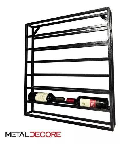 Suporte Estilo Industrial Suspenso Adega Para Garrafas De Vinho Prático e Moderno Design Elegante - METAL DECORE Imagem de Suporte Estilo Industrial Suspenso Adega Para Garrafas De Vinho Prático e Moderno Design Elegante