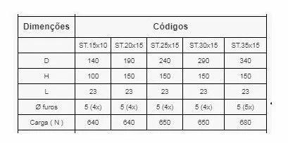 Imagem de Suporte etrusco branco 50x25 78kg - Risf