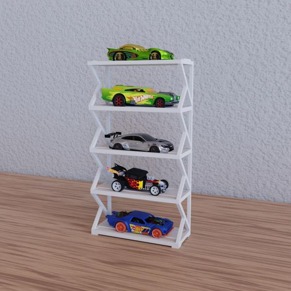 Imagem de Suporte Expositor Garagem Vertical Empilhavel Para Carrinhos Hot Wheels