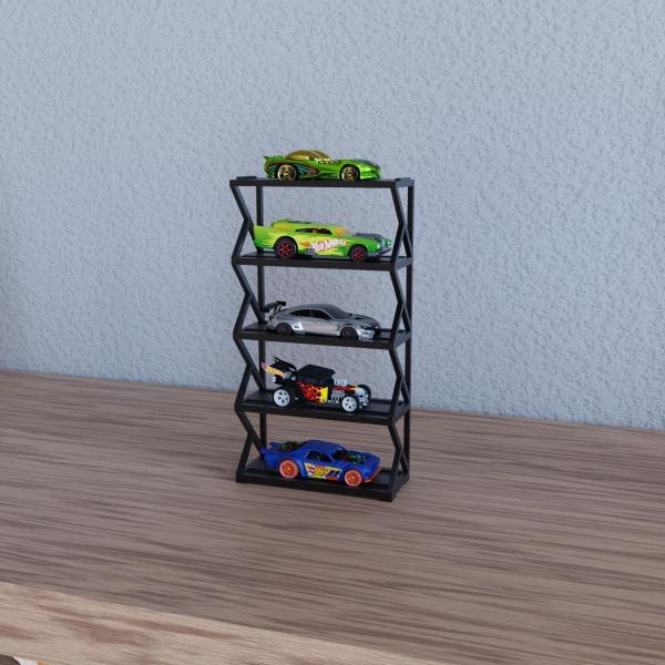 Suporte Expositor Garagem Vertical Empilhavel Para Carrinhos Hot Wheels - ARTBOX3D Imagem de Suporte Expositor Garagem Vertical Empilhavel Para Carrinhos Hot Wheels