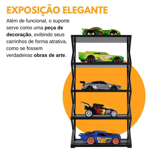 Suporte Expositor Garagem Vertical Empilhavel Para Carrinhos Hot Wheels - ARTBOX3D Imagem de Suporte Expositor Garagem Vertical Empilhavel Para Carrinhos Hot Wheels