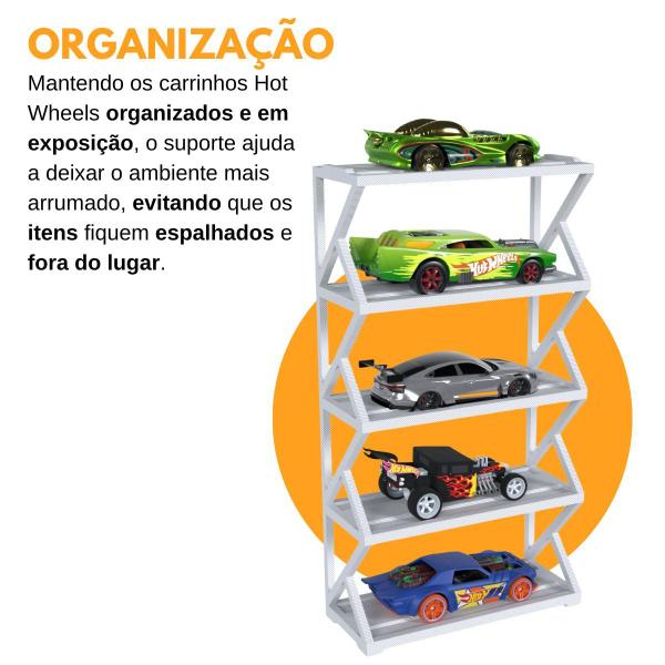 Imagem de Suporte Expositor Garagem Vertical Empilhavel Para Carrinhos Hot Wheels